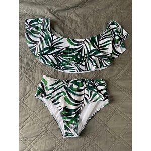 Tropical High Waisted Bikini